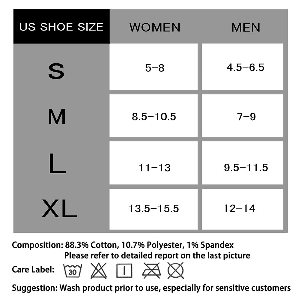 CS CELERSPORT 6 Pairs Ankle Athletic Running Socks Low Cut Sports Tab Socks for Men and Women