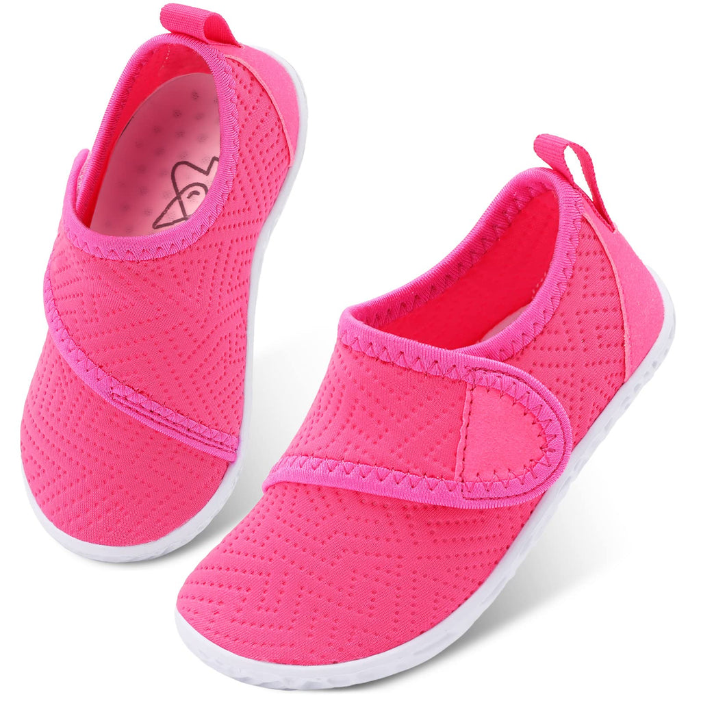 LeIsfIt Toddler Water Shoes Boys Girls Barefoot Aqua Socks Kids Breathable Quick-Dry Swim Shoes for Beach Pool Surf