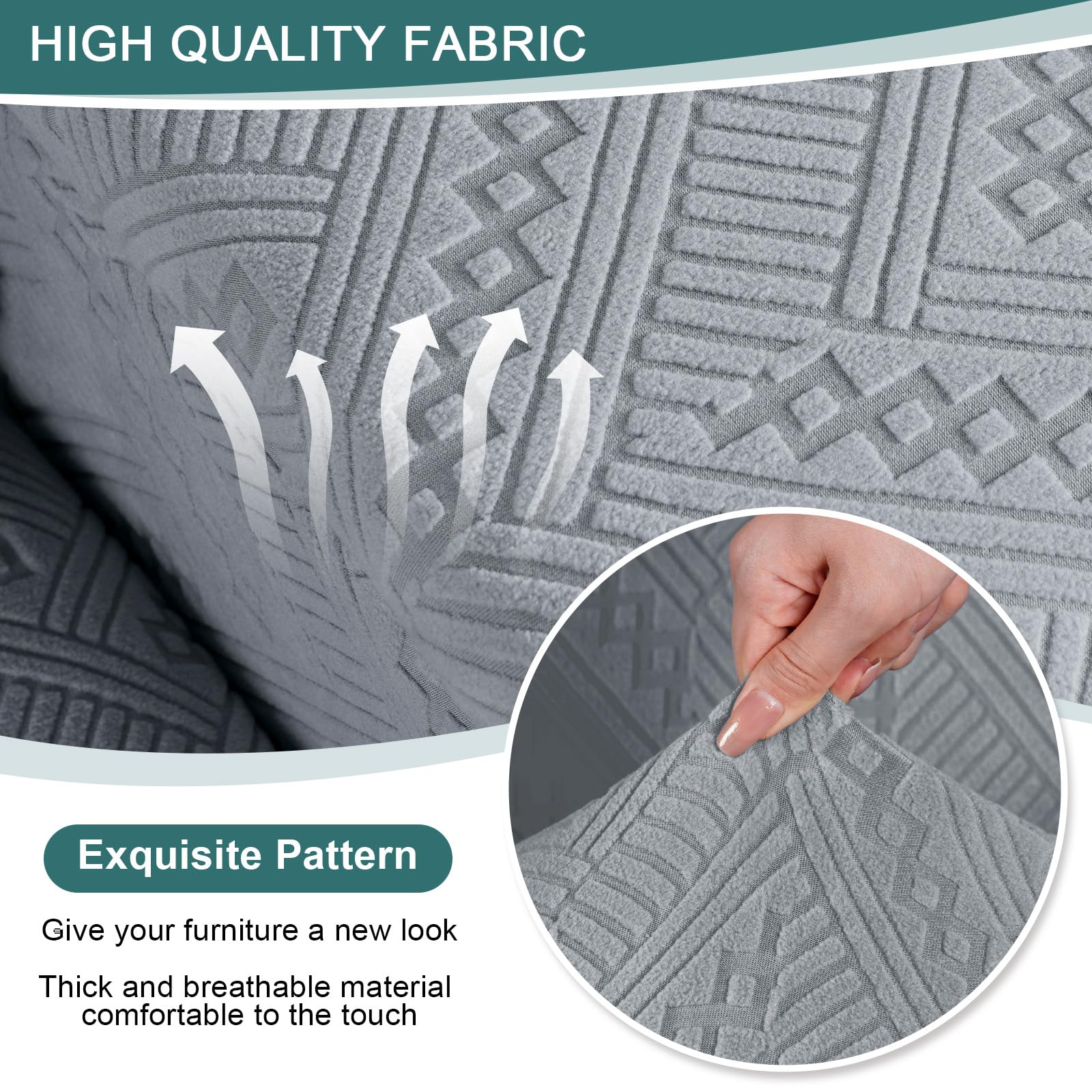 Ruaozz Recliner Chair Covers 3-Pieces Lazy Boy Recliner Slipcovers Stretch Reclining Chair Slipcover Washable Furniture Protector with Elastic Bottom (1 Seater, Army Green)