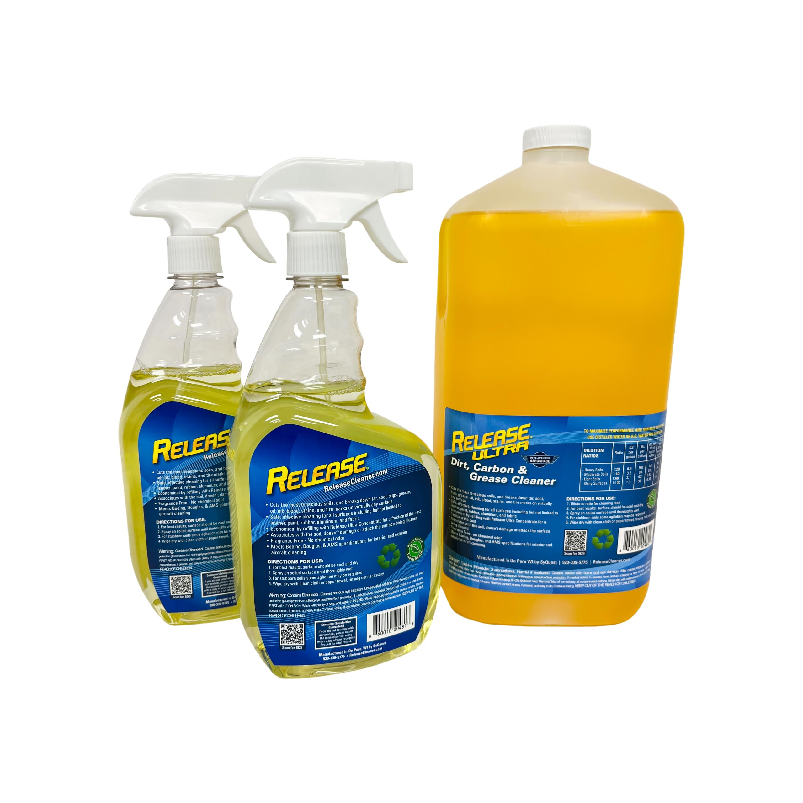 Release Ultra Concentrate All Surface Cleaner & Degreaser, Fragrance Free, No Rinse, Ultra Concentrated, 32 Fl Oz, makes 20 32 oz bottles | Fragrance Free, No Rinse, Ultra Concentrated, Makes 20 32 oz Bottles