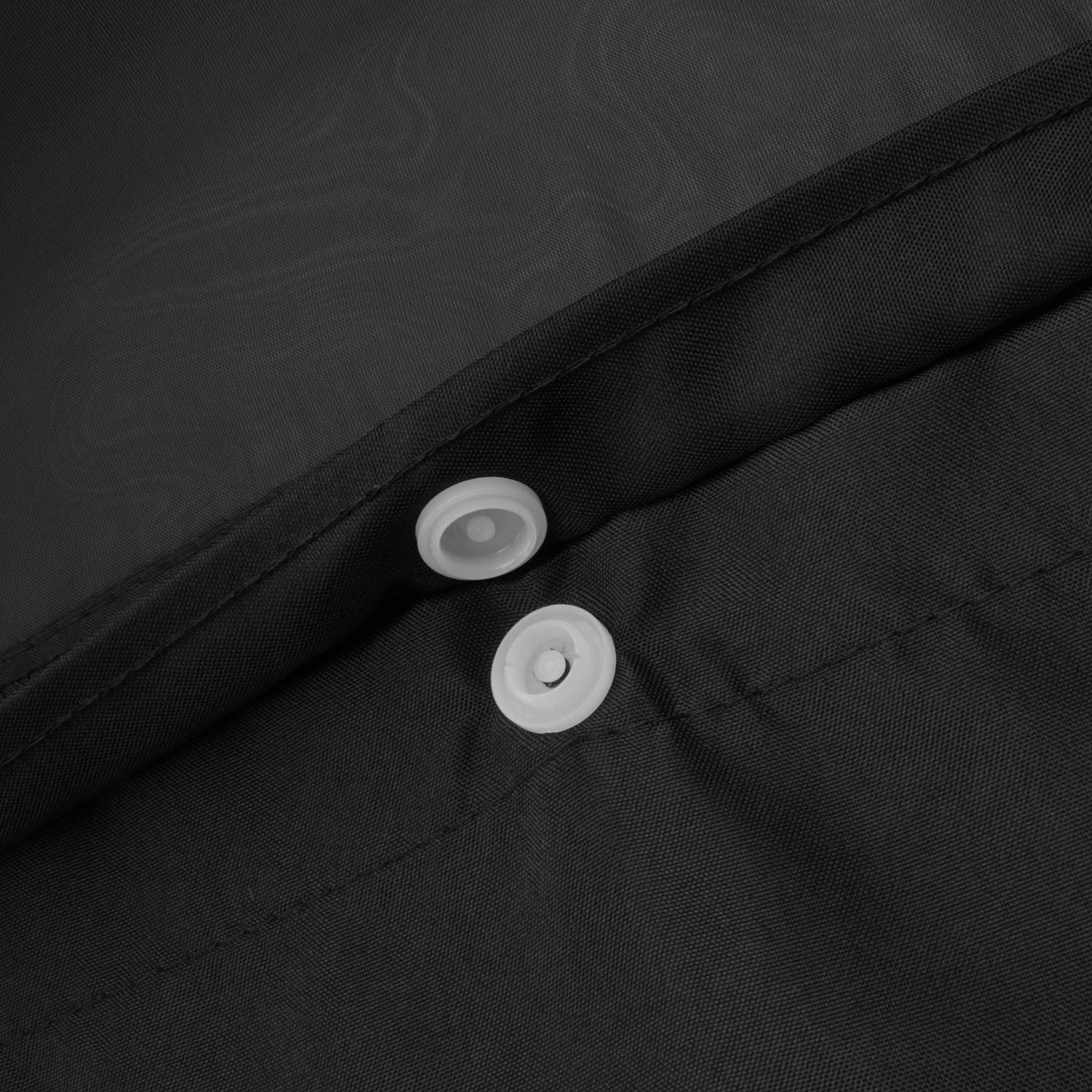 Barossa Design Fabric Snap-in Liner 70" W x 54" H - Hotel Style Removable Replacement Inner Liner, Machine Washable & Water Repellent - Black, 70x54
