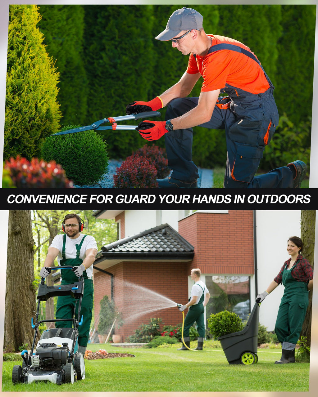 Maxcheck PU Coated Gloves Bulk, Reusable Rubber Safety Gloves for Men Women Work Warehouse, Mechanic, Woodworking
