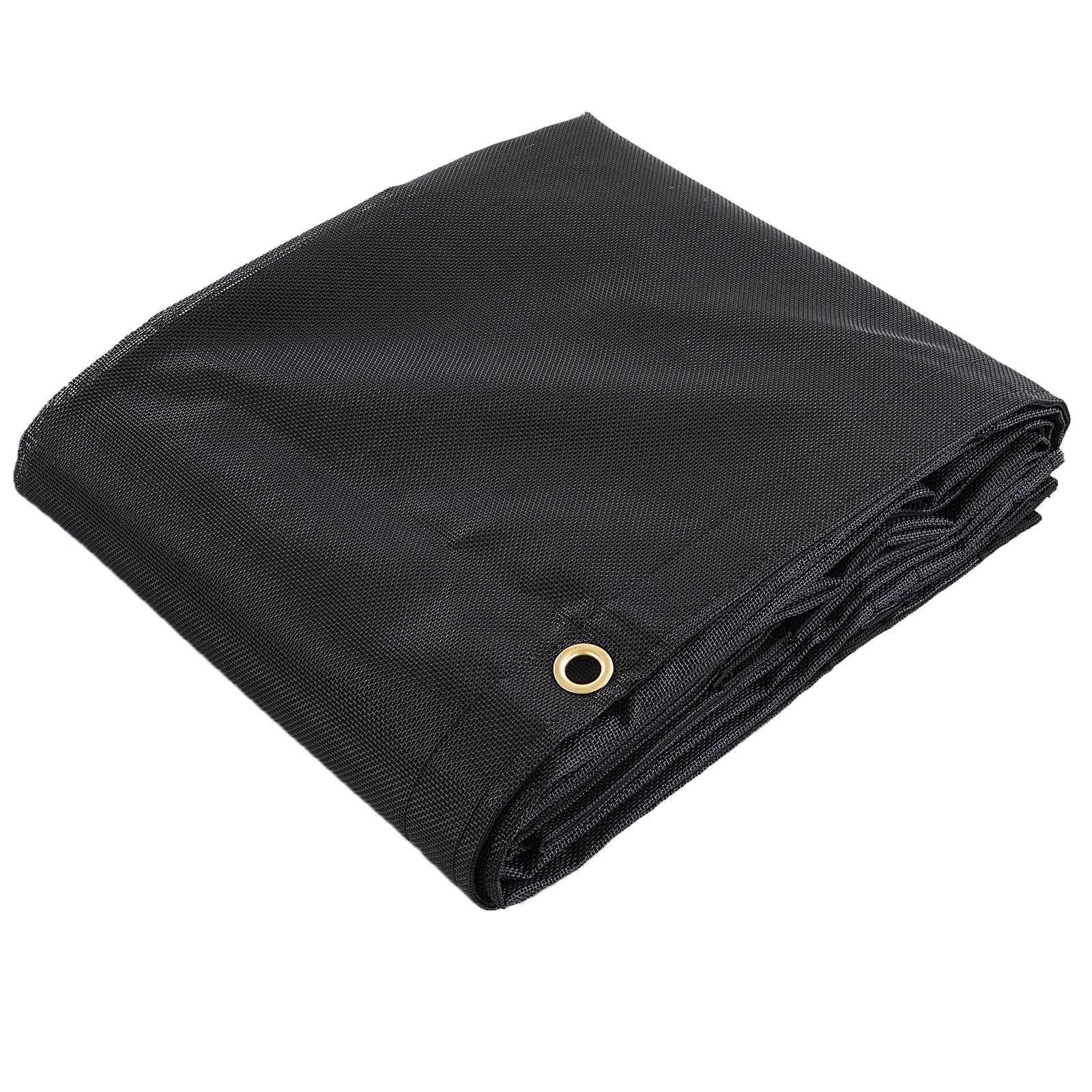 HOMBYS Black 7x14 ft Dump Trailer Truck Mesh Tarp with Grommets,Heavy Duty Mesh Tarp, Opening Shade Trailer Tarp for Truck Bed Cover