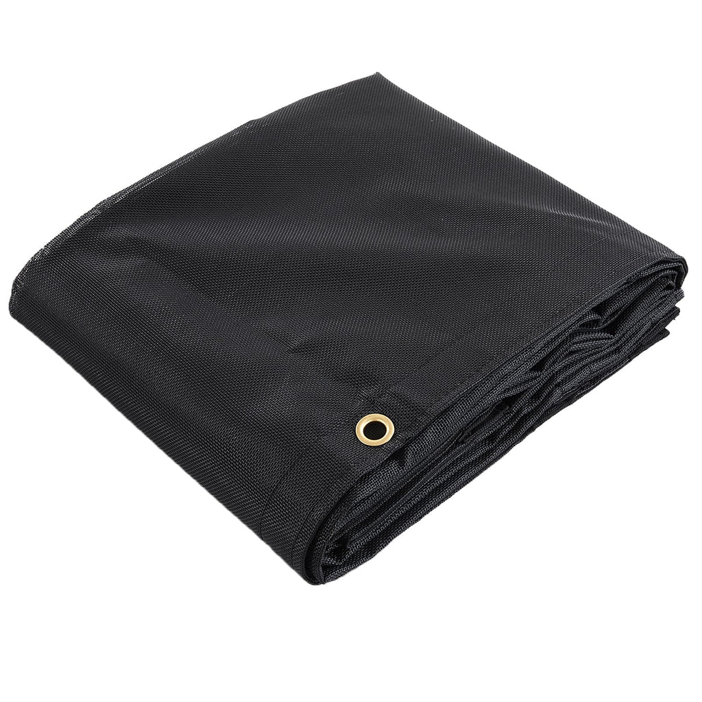 HOMBYS Black 7x14 ft Dump Trailer Truck Mesh Tarp with Grommets,Heavy Duty Mesh Tarp, Opening Shade Trailer Tarp for Truck Bed Cover