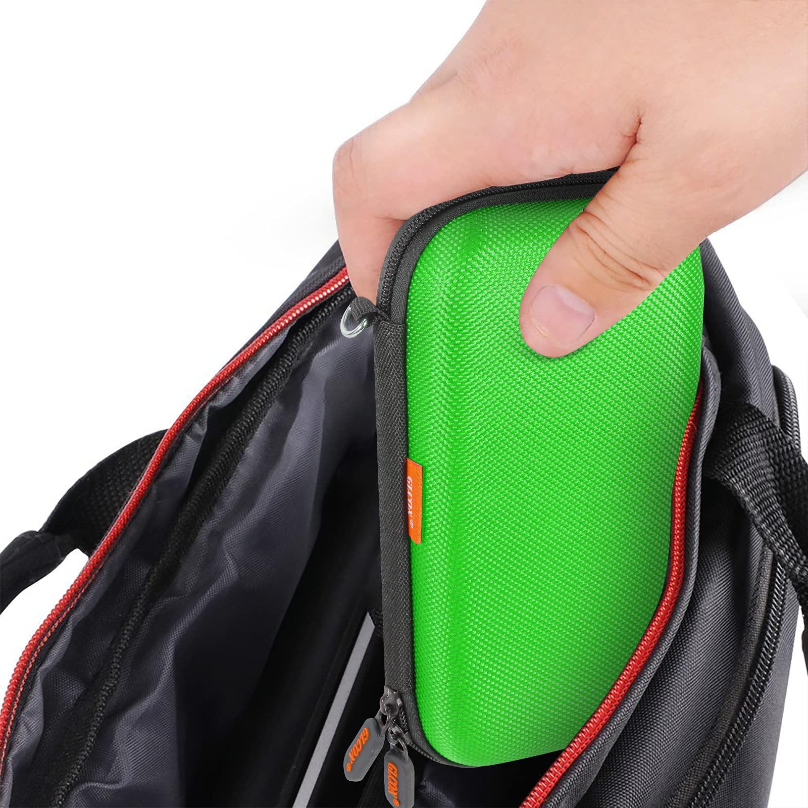 External Hard Drive Case - GLCON Shockproof EVA Carrying Case for WD My Passport Element Seagate Expansion Backup Toshiba 1TB 2TB 4TB - High Protection Portable Travel Electronic Power Bank Bag