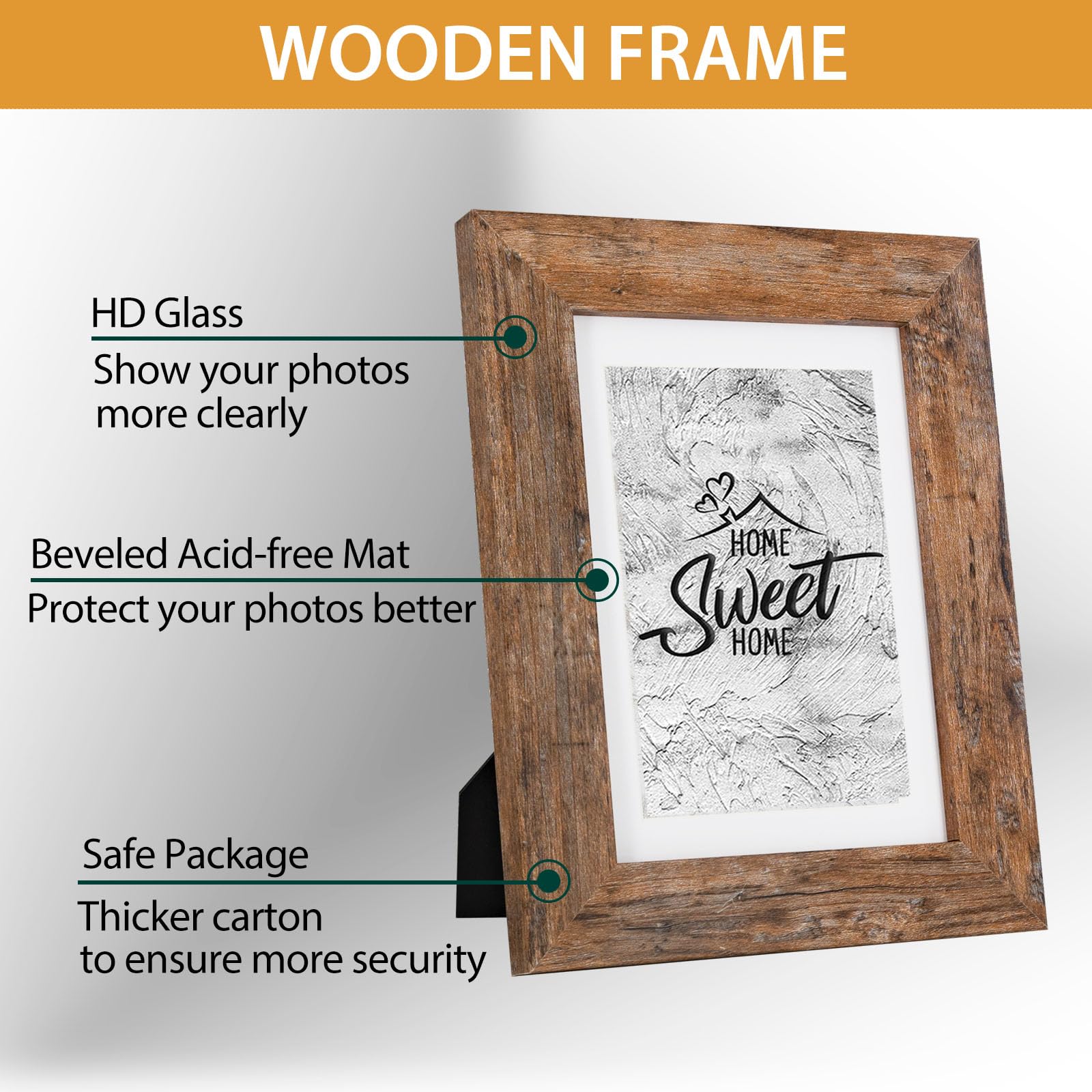 Califortree Black 11x14 Picture Frame - Display Photos 8x10 with Mat or 11x14 Without Mat - HD Glass Inside, Set of 2