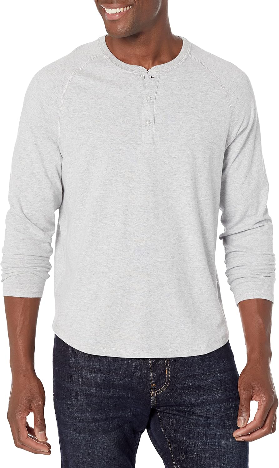 Amazon Essentials Men's Long-Sleeve Henley Shirt