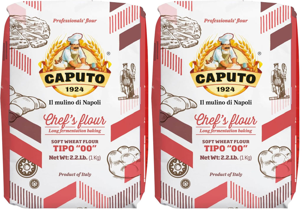 Antimo Caputo Chef's Flour 2.2 LB - Italian Double Zero 00 - Soft Wheat for Pizza Dough, Bread, & Pasta