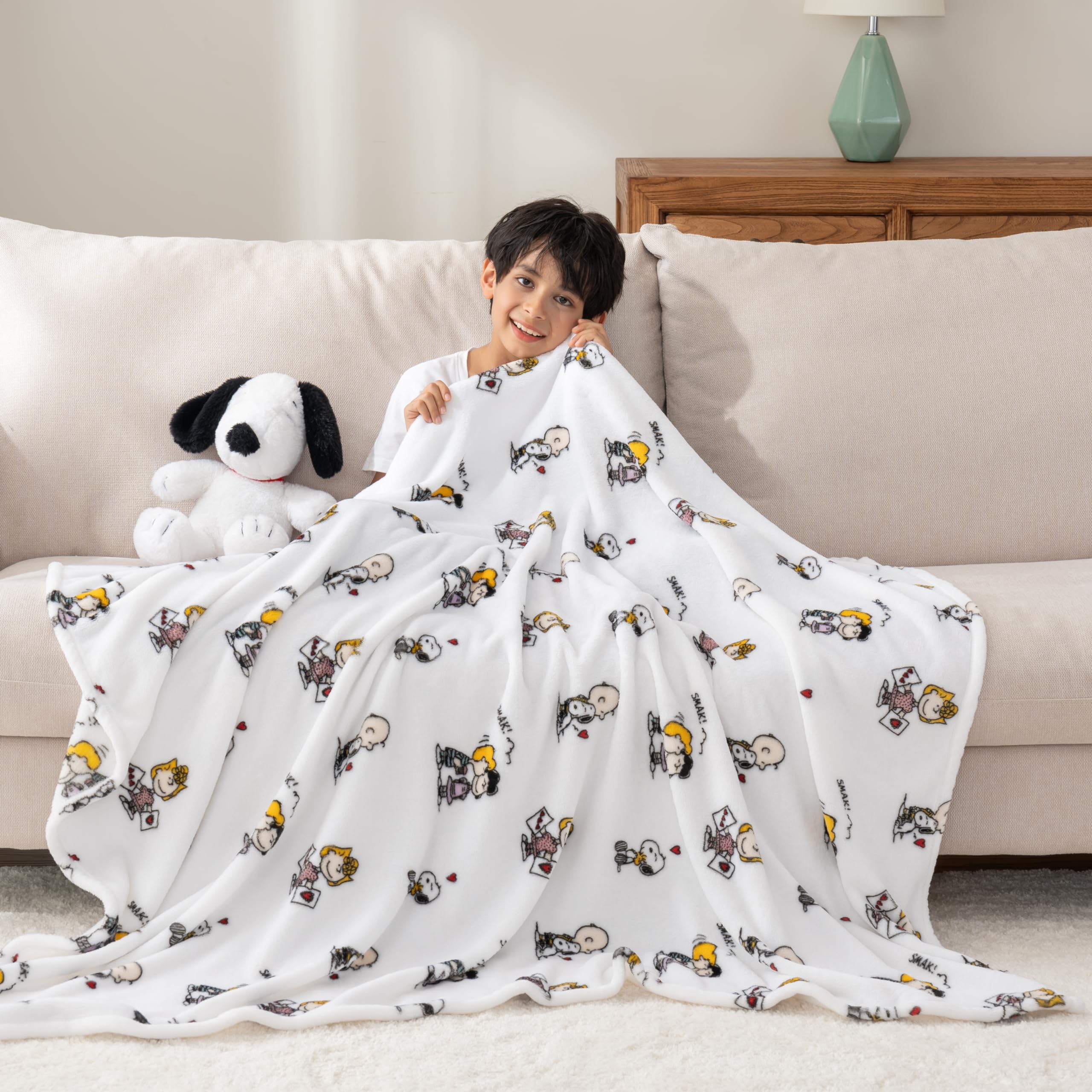 Berkshire Blanket VelvetLoft® Luxury Soft Polyester Throw Blanket, Don’t Let The Pigeon Drive The Bus, 50 x 70in(Official Mo Willems® Product)