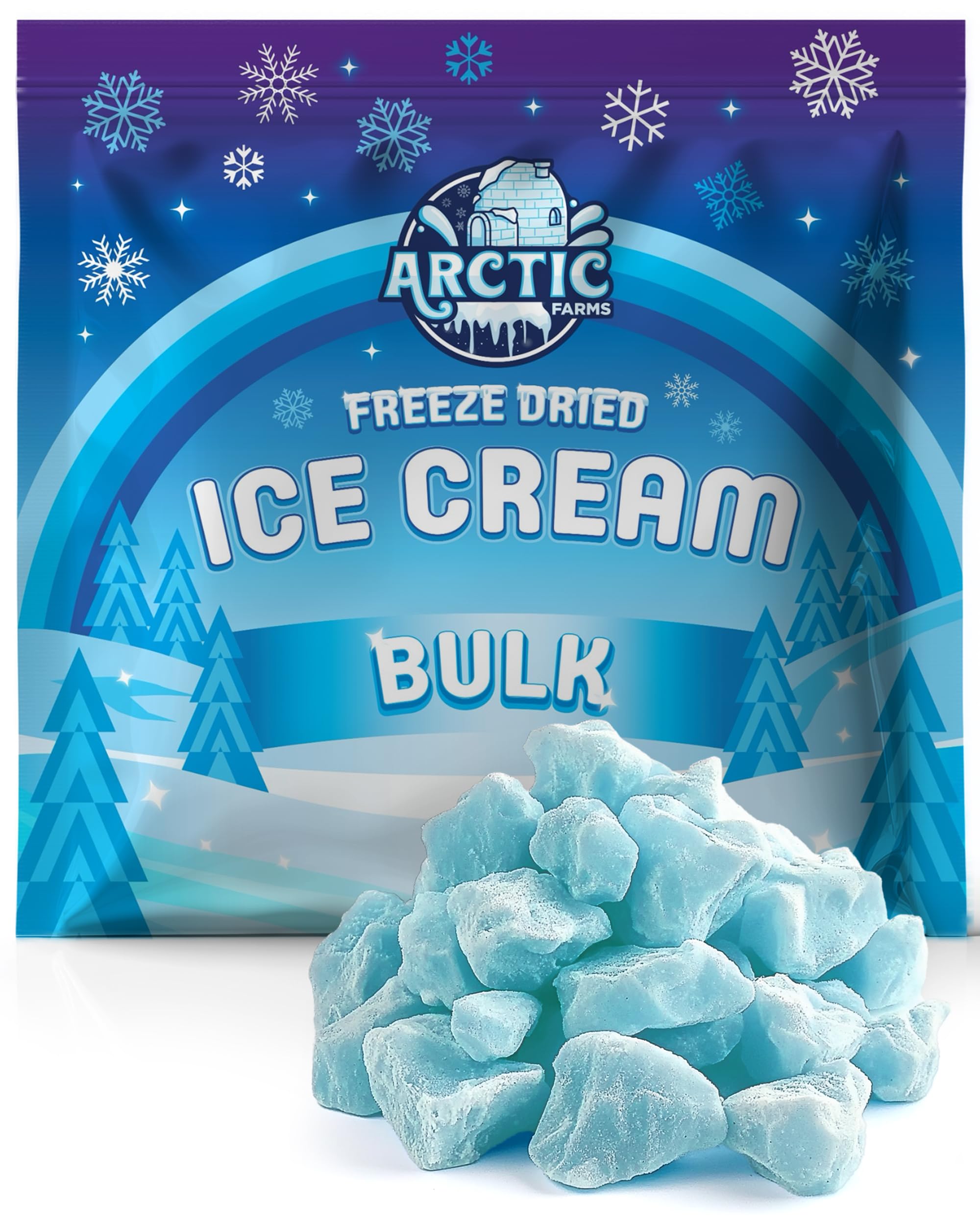 Arctic Farms Freeze Dried Ice Cream Bits Bagged and Boxed - Does Not Melt (1lb, S'mores)