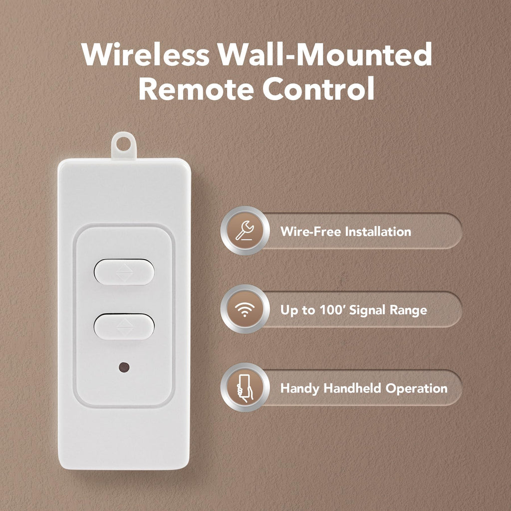 CO-Z WCR1 Gate Opener Remote Control, 433.92 MHz Gate Clicker with 100' Range Visor Clip, 3 in 1 Programmable Gate Remote Wireless Key for Automatic Swing & Sliding Gate Opener Garage Opener