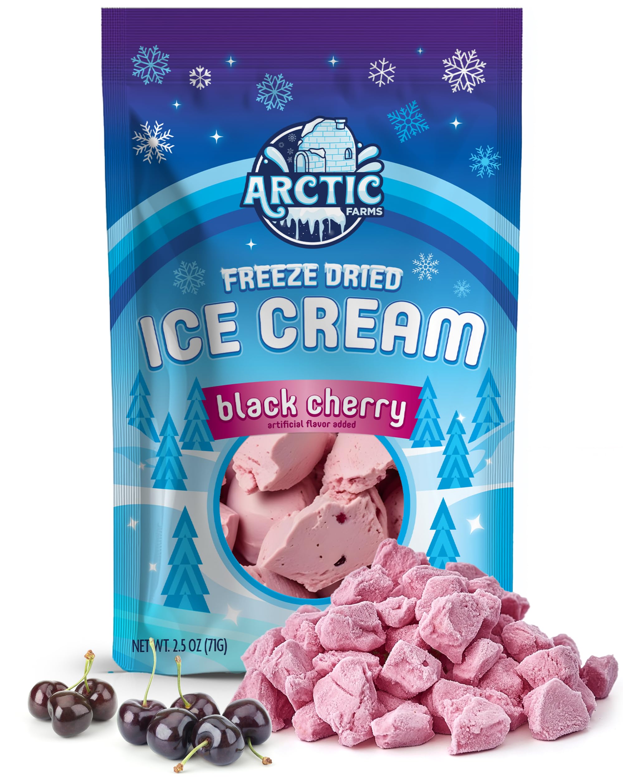 Arctic Farms Freeze Dried Ice Cream Bits Bagged and Boxed - Does Not Melt (1lb, S'mores)