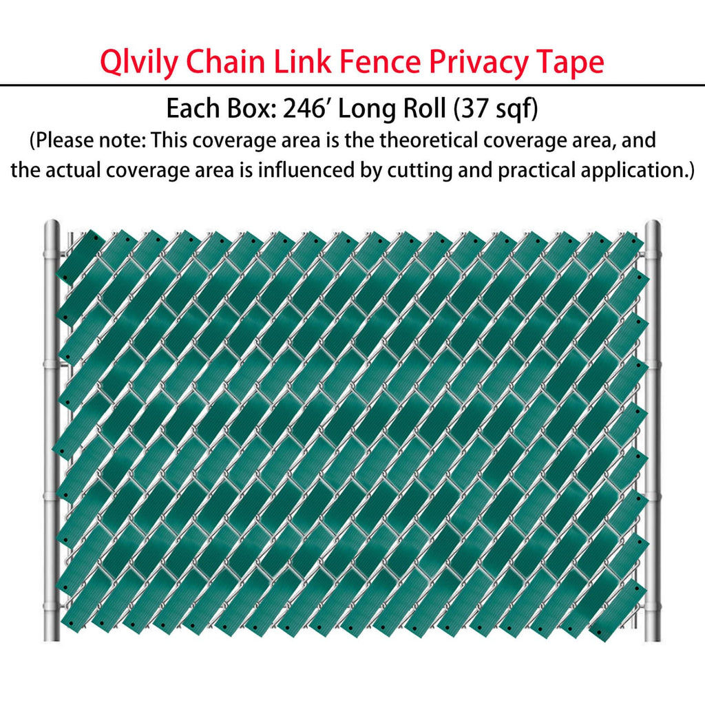 Chain Link Fence Privacy Tape, 246ft x 0.15ft Chain Link Fence Slats, Fence Covering Privacy, Brown (200PCS Button + Puncher Included)