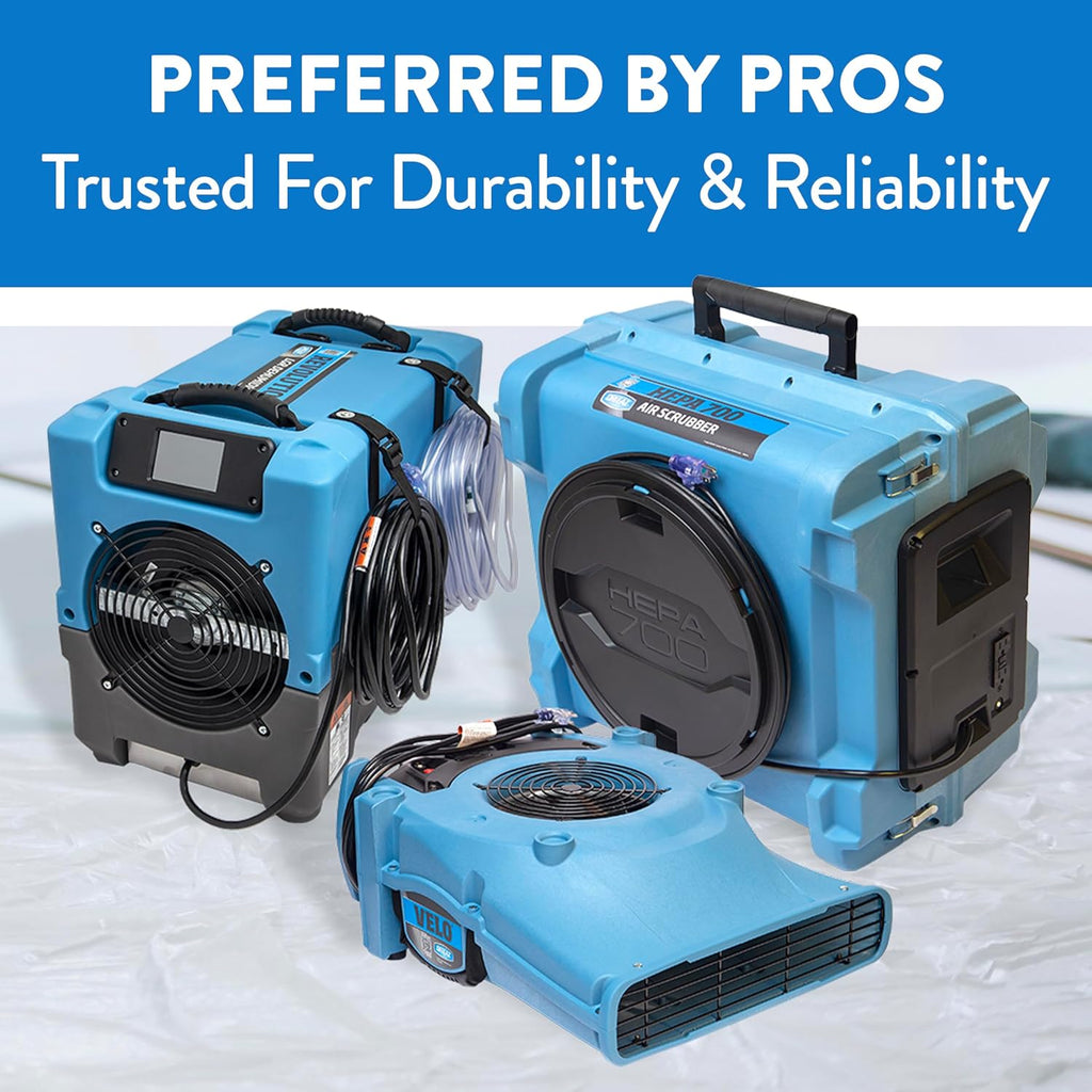 Dri-Eaz 114969 Velo PRO Air Mover, Professional Water Damage Carpet Dryer (F505), Air Blower Dryer for Carpets, Walls, and Floors
