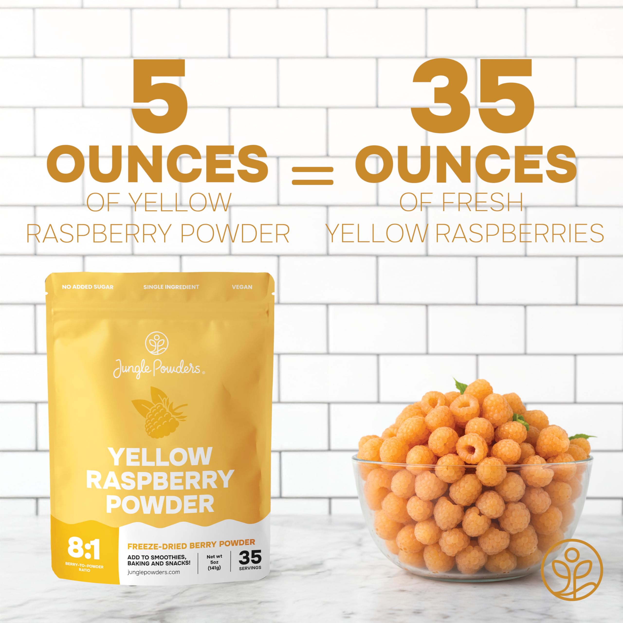 Jungle Powders Raspberry Powder 3.5 Ounce Bag, Food Grade Powdered Unsweetened Freeze Dried Raspberries, Additive, Filler Free Red Superfood Extract for Baking Cooking Flavoring Rasberries Smoothies