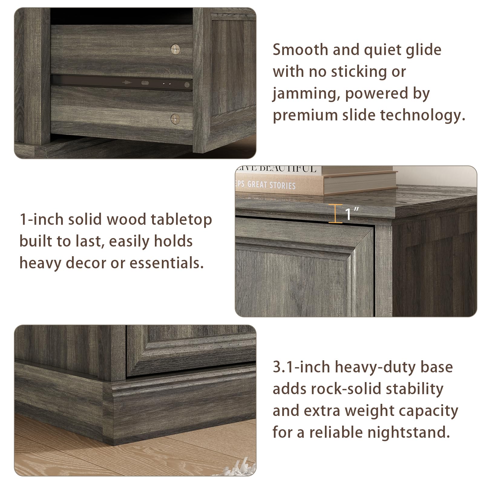 Farmhouse 5 Drawers Dresser for Bedroom, 44" Tall Brown dresser Wood Rustic Chest of Drawers with Wide Metal Handle,Natural Texture,Drawer Organizer for Bedroom,Living Room,Hallway and Entryway
