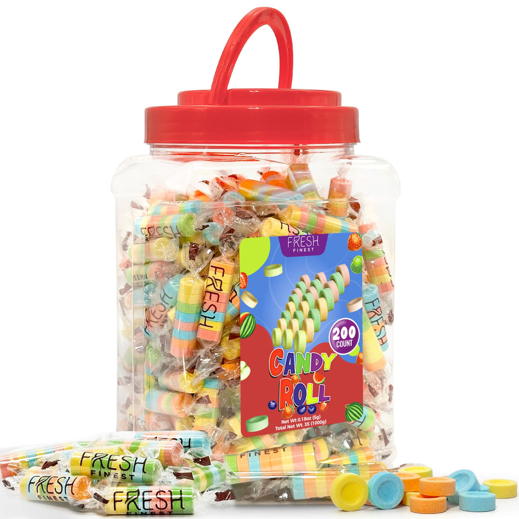 Fresh Finest 48-Count Bulk Candy Bracelets - Individually Wrapped Novelty Candy Bracelets. Perfect for Party Favors, Goody Bags, Candy Buffets, and Retro-Themed Events.