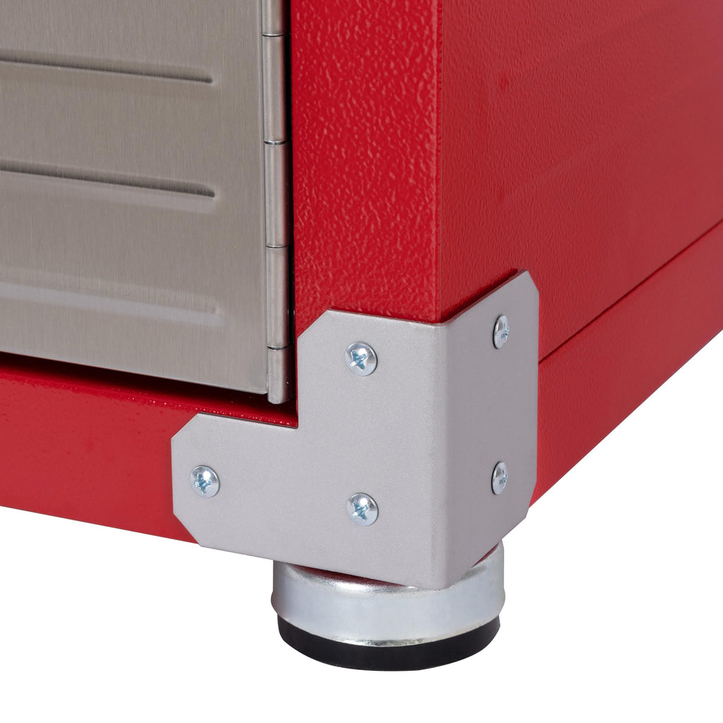 Seville Classics UltraHD Solid Steel Lockable Metal Storage Cabinet Locker Organizer, w/Adjustable Shelves for Garage, Warehouse, Office, Classroom, Granite, 30" W x 18" D x 72" H