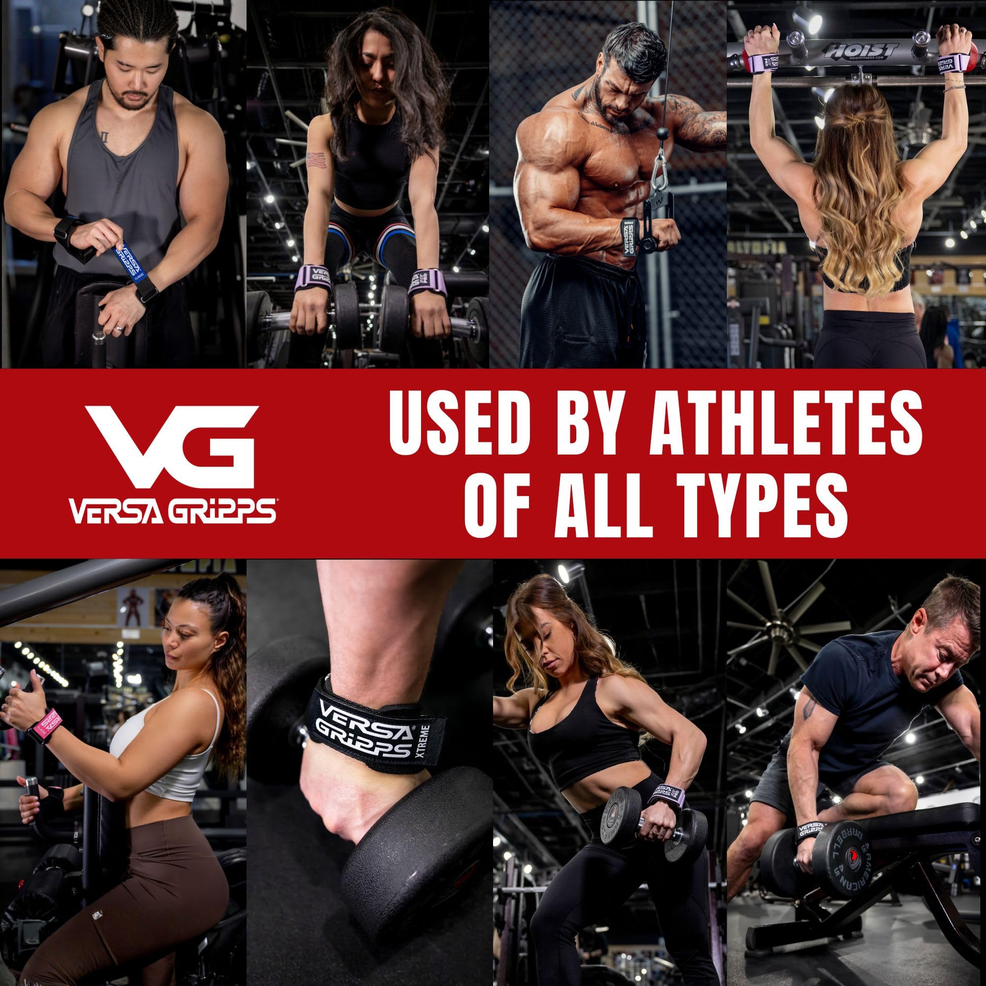 Versa Gripps Pro, Made in USA, Wrist Straps for Weightlifting Alternative, Best Training Accessory
