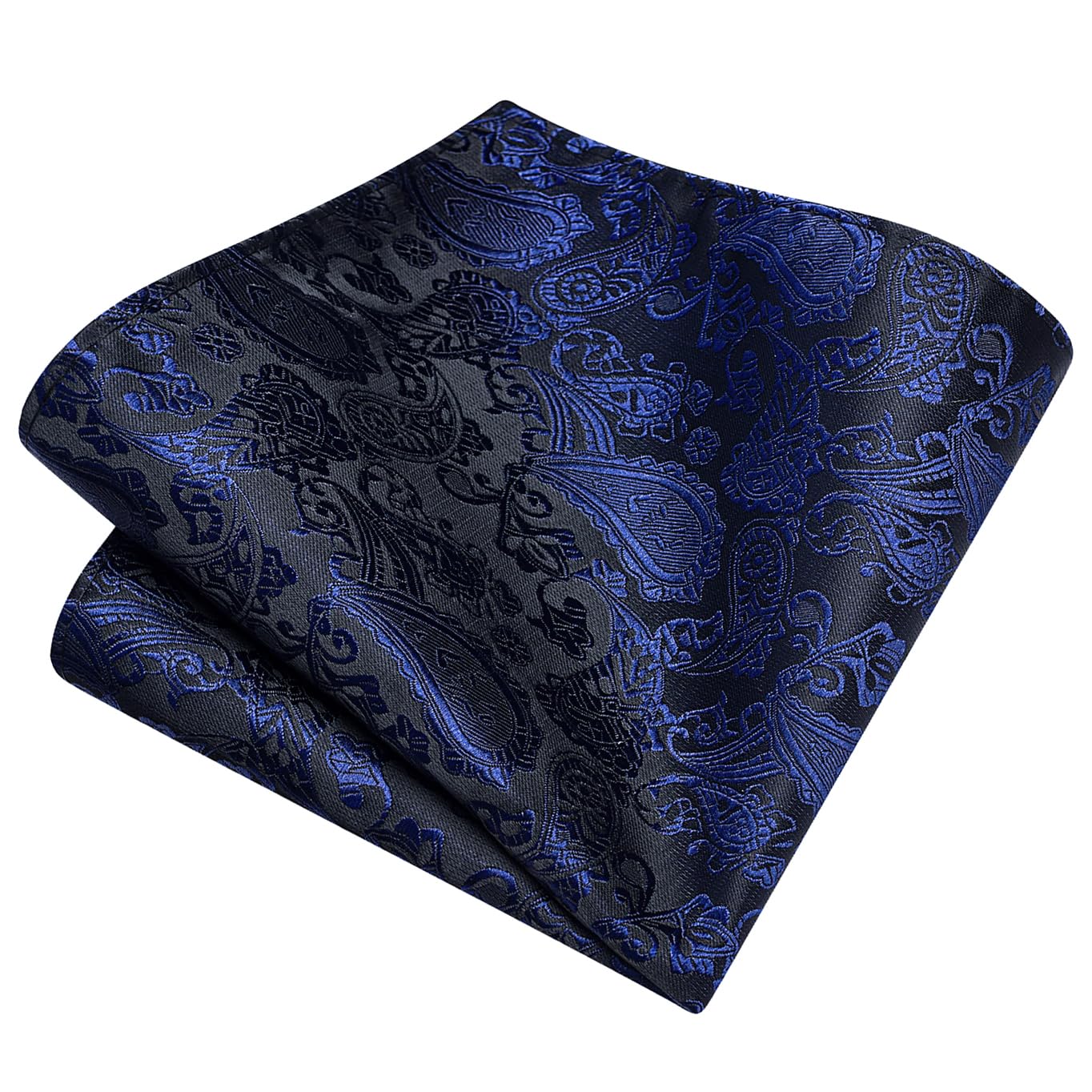 GUSLESON 3.15"（8cm） Mens Paisley Tie and Lapel Pin Necktie Hankerchief Cufflinks Set for Men