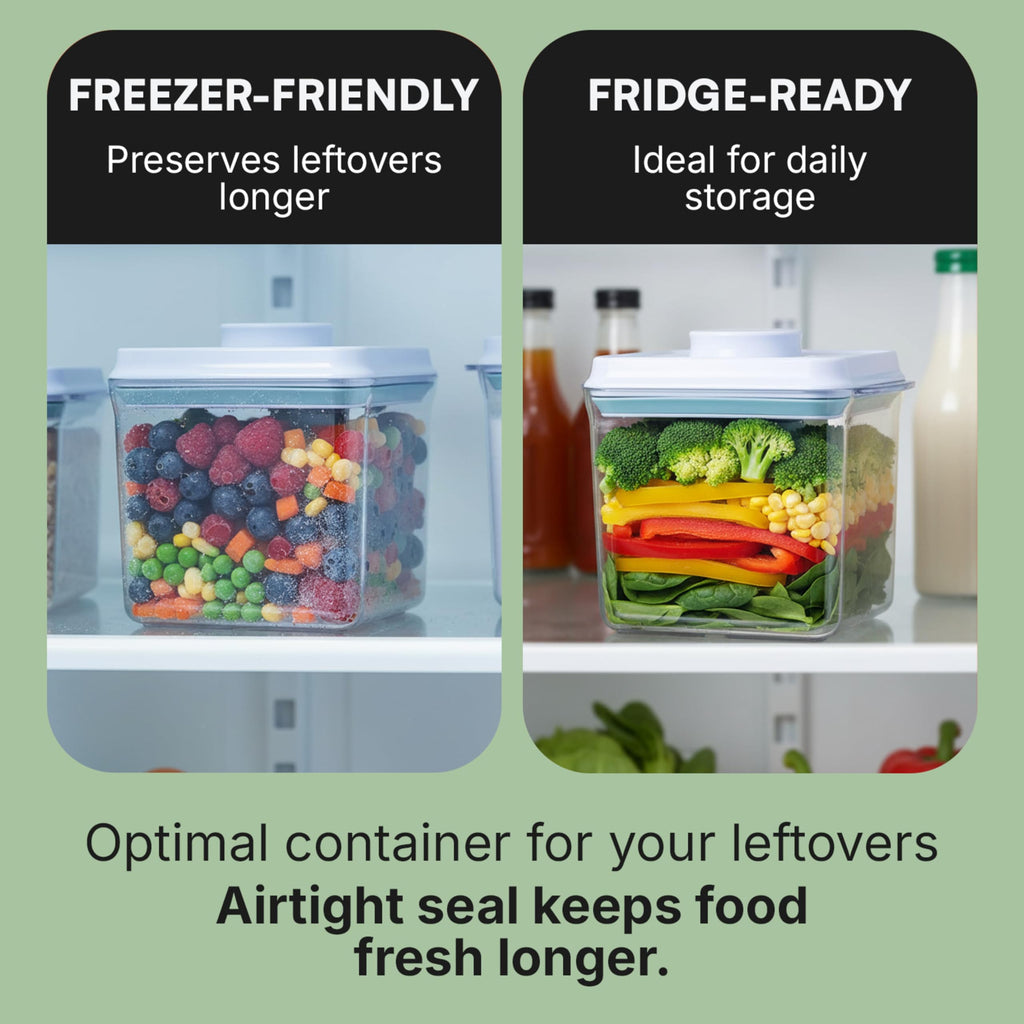 Bop Top Airtight Food Storage Containers with Lid 13.5 Cups / 108 oz | Kitchen Canister Sets | Air Tight Pantry Container | Pop Top Dry Food Storage Containers for Snacks, Sugar, Flour, Baking, Pasta