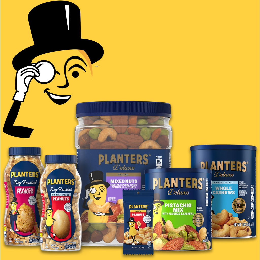 PLANTERS Honey Roasted Peanuts, 12 oz Jar, Planters Honey Roasted Peanuts