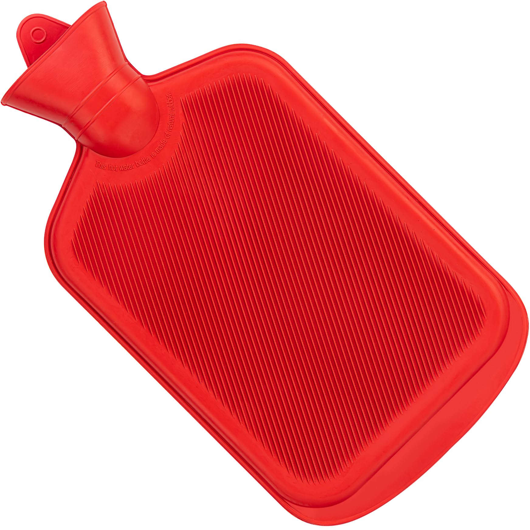 SteadMax [2 Pack] Hot Water Bottles, 2L (68oz) Natural Rubber -BPA Free- Durable Large Hot Water Bag for Hot Compress and Heat Therapy, Pain Relief Heating Pad, (Random Colors)