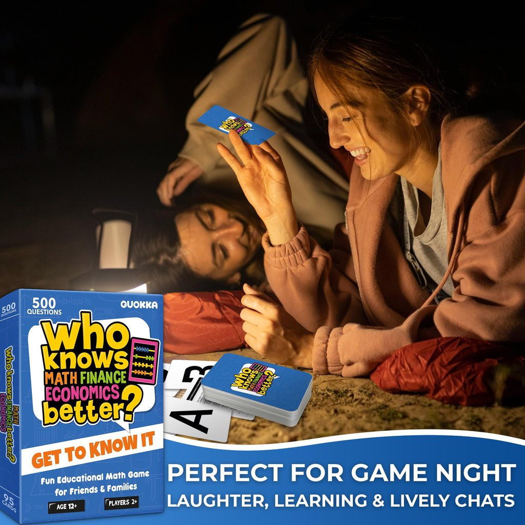 Family Board Games for Kids and Adults - Trivia Card Games for Kids 8-12 and Adults - Who Knows Me Better for Family Game Night - 500+ Facts Questions from Ages 6-8 — Fun Travel Car Activities for 5+