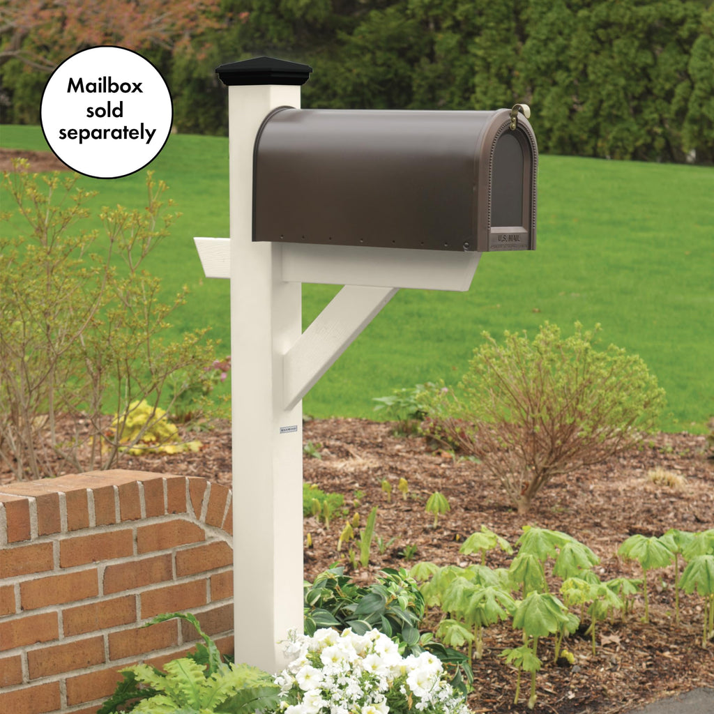 Highwood AD-MLBX1-BKE Hazelton Mailbox Post, Black