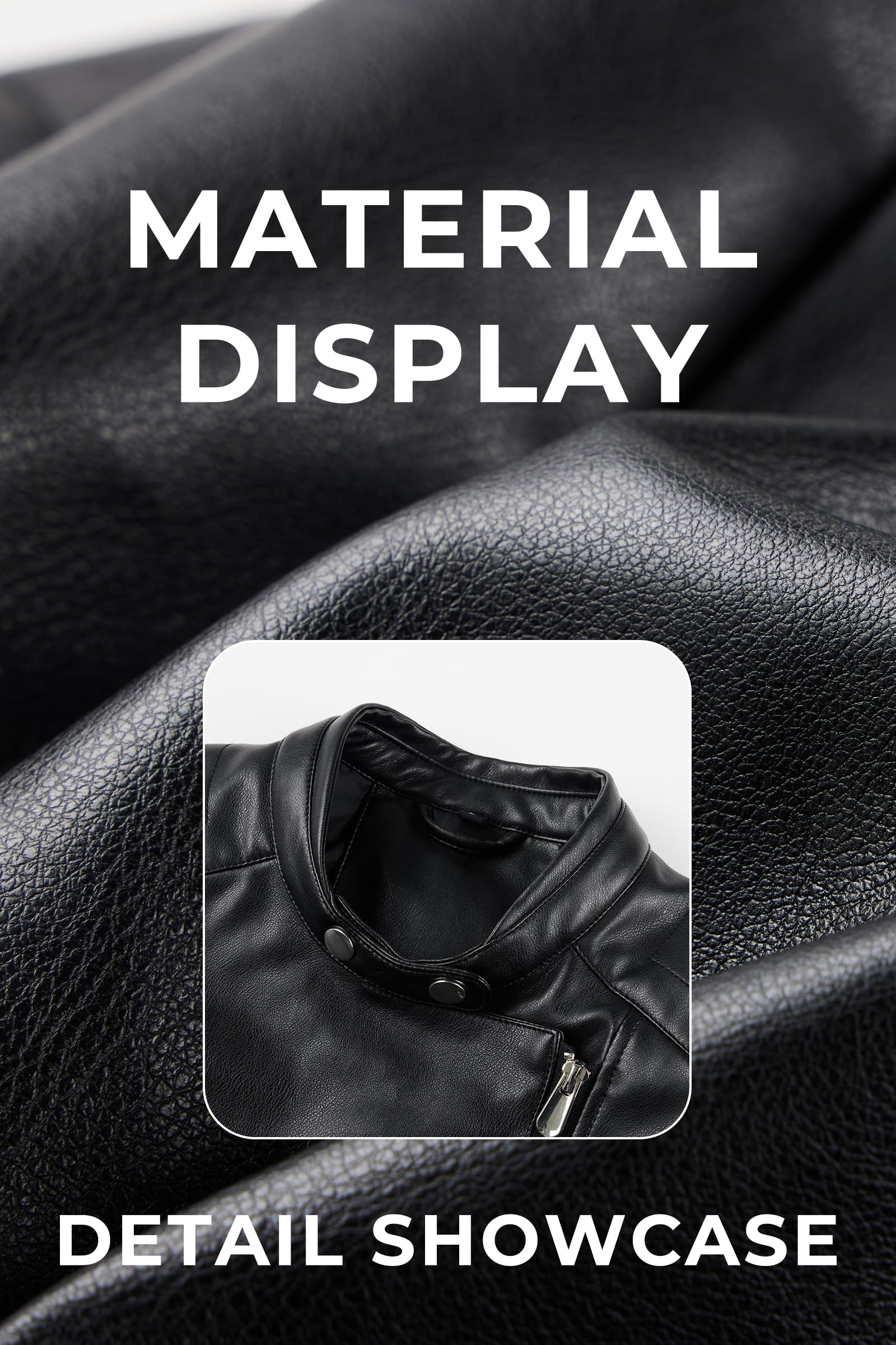 Bellivera Women's Faux Leather Casual Jacket 2026 Spring Trendy Motorcycle Outfits Lightweight Classic Coat