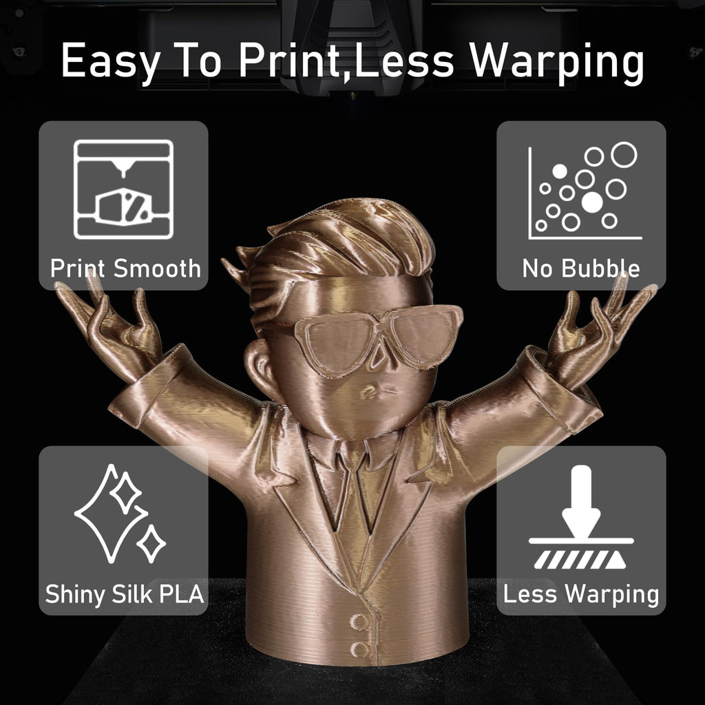 1.75mm PLA 3D Printer Filament Bundle: Glow in Dark Green/Blue/Purple/Rainbow, One Spool Clear Multi Colored, Each Spool 250g, Total 1.25Kg 3D Printing Material, 250g x 5 Spools Glow in Dark PLA