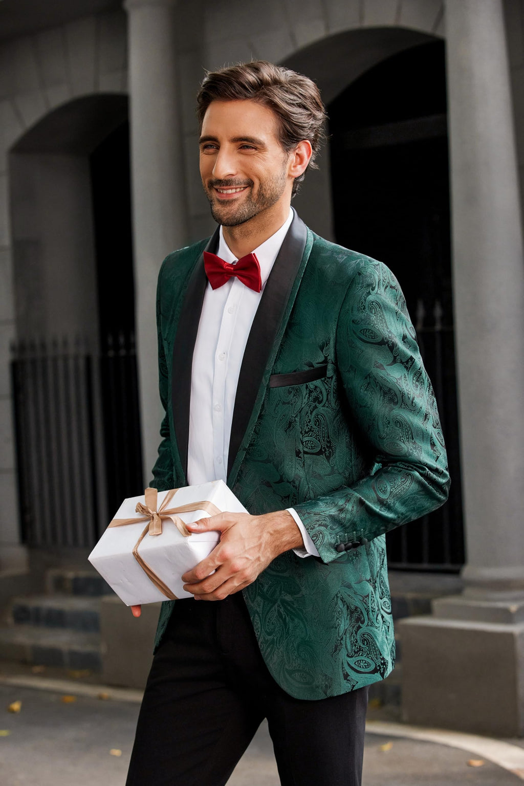 COOFANDY Men's Floral Tuxedo Suit Jacket Slim Fit Dinner Jacket Party Prom Wedding Blazer Jackets