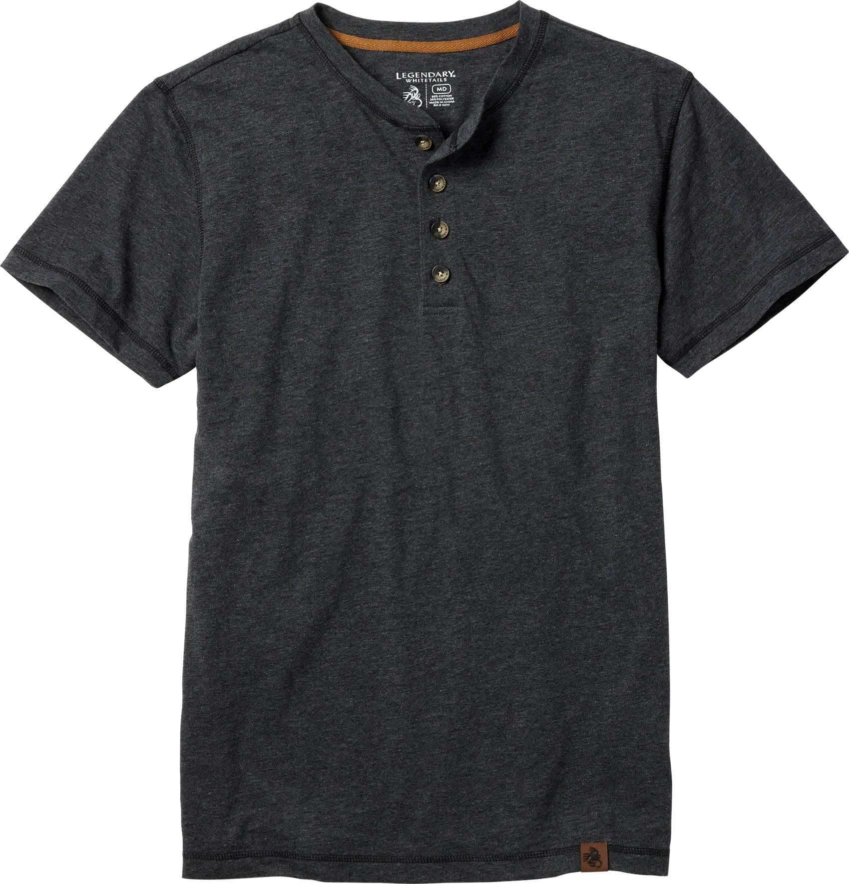 Legendary Whitetails Men's Henley Short Sleeve Casual Fit Shirt