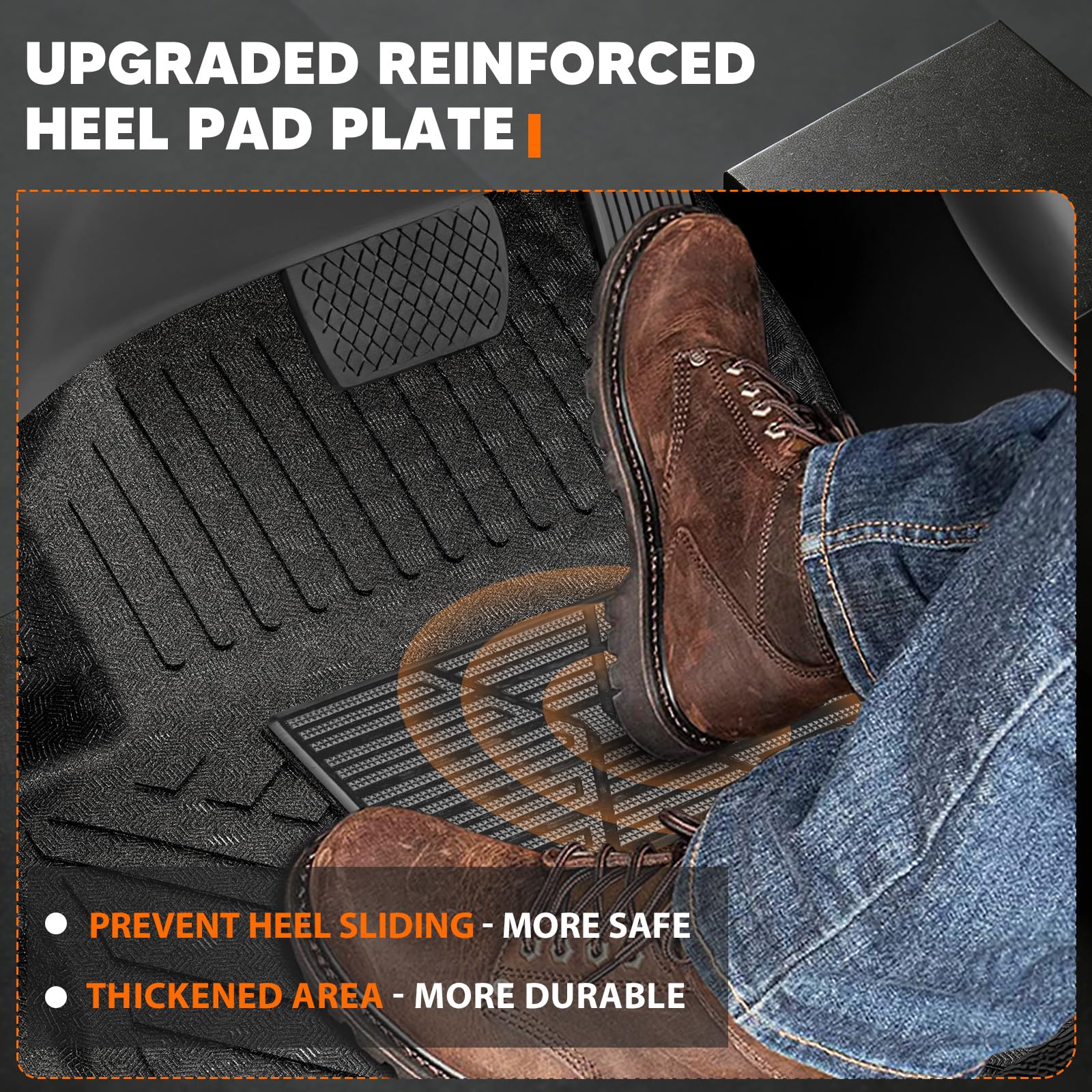 KUST Floor Mats & Trunk Cargo Mat for Toyota RAV4 2019-2025, All Weather Rear Trunk Cargo Liner for RAV4 Accessories TPE Rubber Raised Edge 4PCS