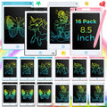 Epakh 16 PCS LCD Writing Tablet for Kids - 8.5 Inch Reusable Writing Board Drawing Doodle Pad Gift for Girl & Boy, Toddlers, Back to School, Birthday Party Favors(Black)
