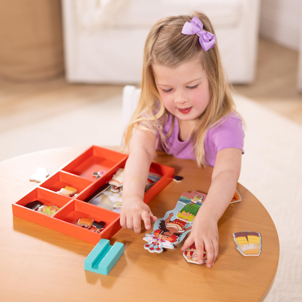 Melissa & Doug Disney Princess Ariel Magnetic Dress-Up Wooden Doll Pretend Play Set (30+ Pieces)