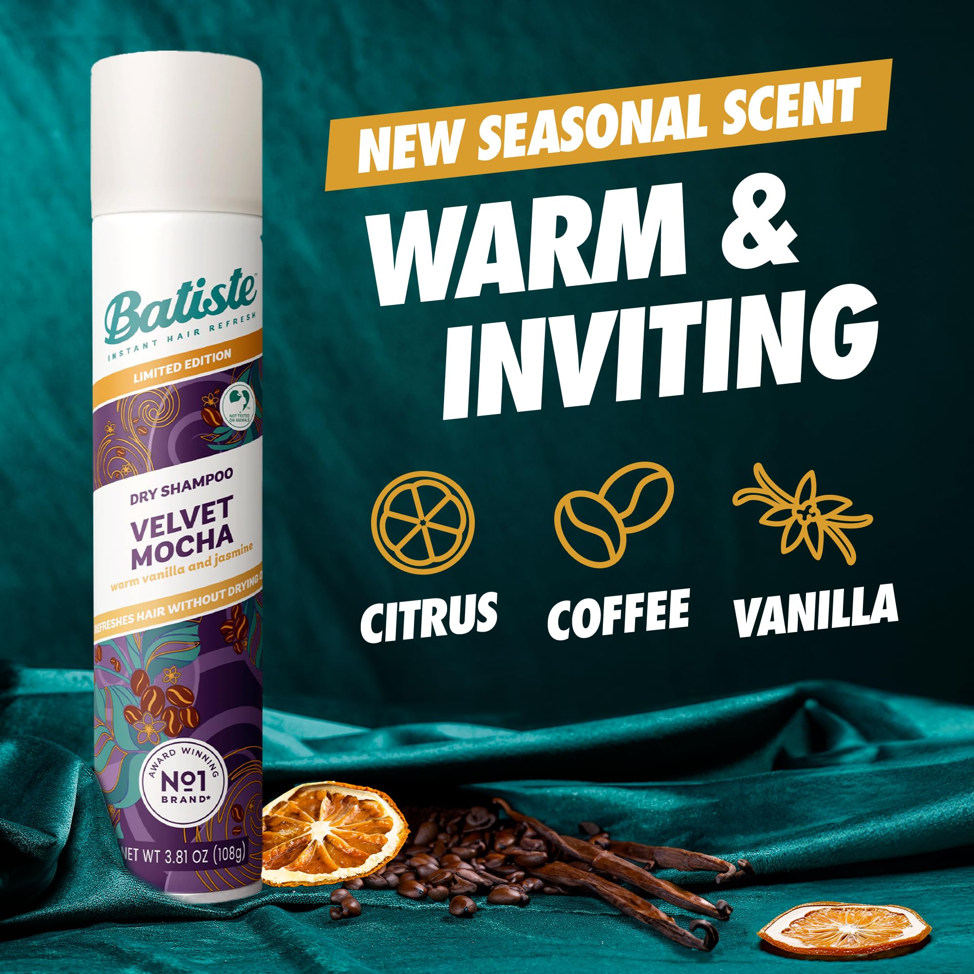 Batiste Dry Shampoo, Waterless shampoo, Original, 3.81oz, Pack of 3
