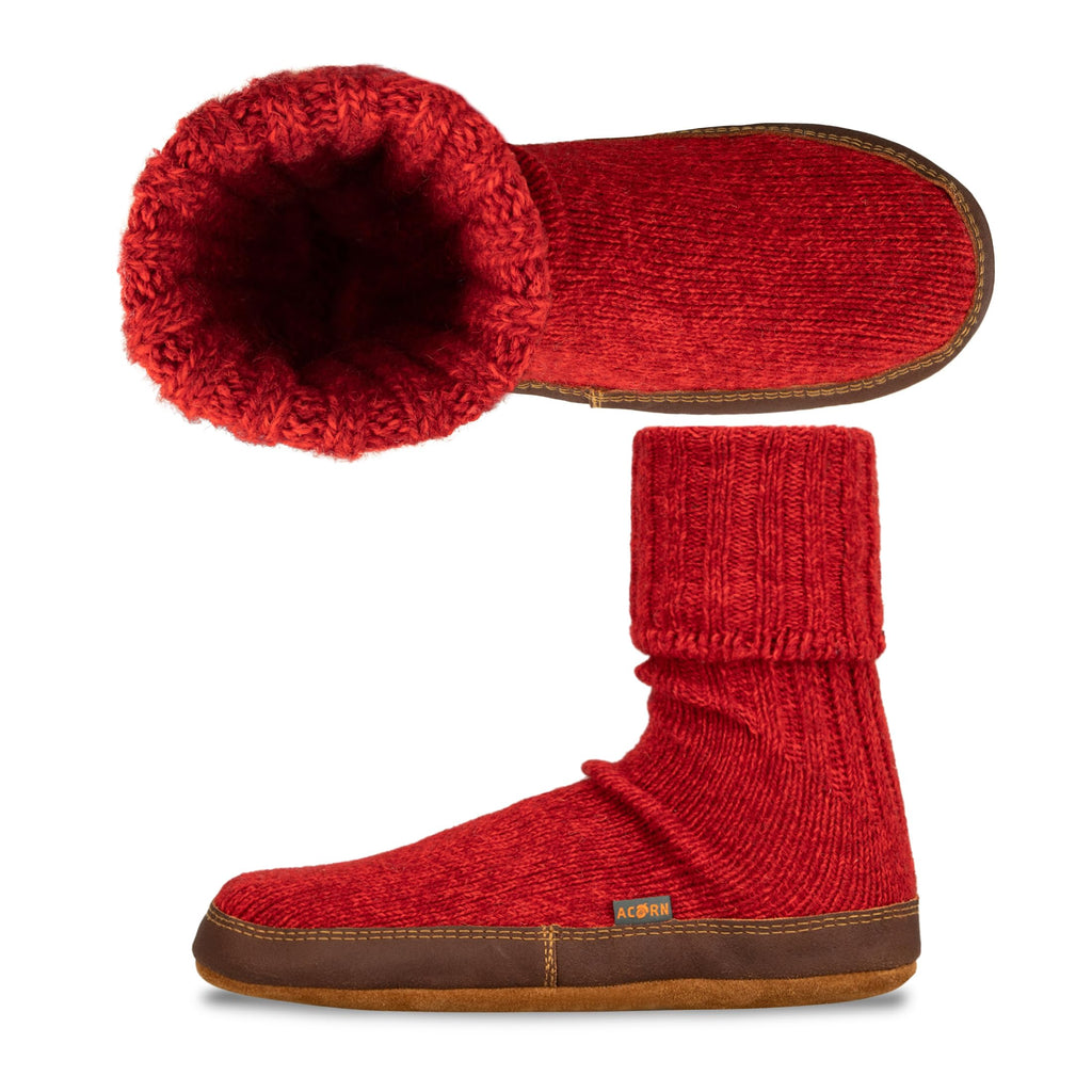 Men's and Women's Original Slipper Sock - Comfortable Men's and Women's Slipper Sock with Cloud-Like Feel, Soft and Moisture Wicking Crew Length, Genuine Suede Sole