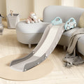 Indoor Kids Baby Couch Slide for Toddler 1-3, Sofa Slide Add-on Attachment for Bed Nugget Playgrounds, with Secure Base Guardrail, Gentle Slope Extended Buffer Zone, Fun Car Design, Blue