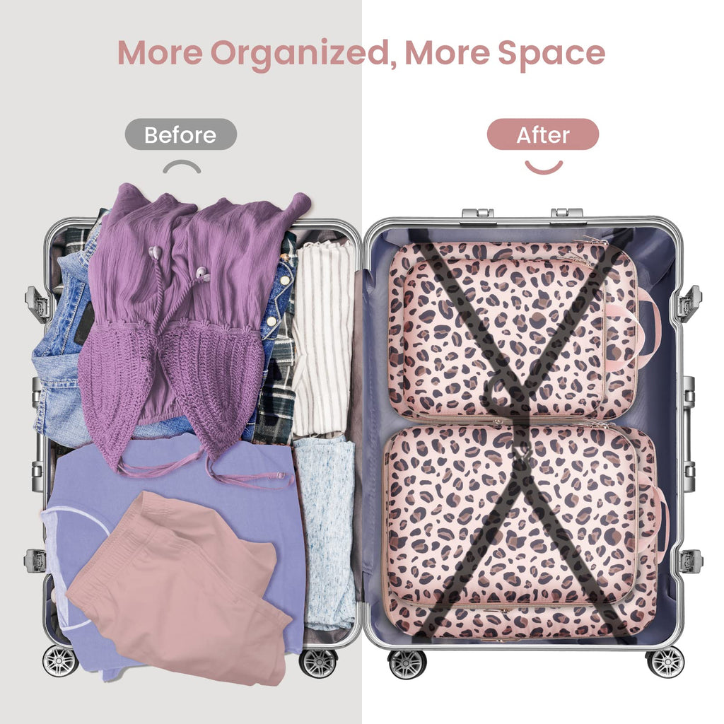 Cambond Compression Packing Cubes for Travel - Lightweight Expandable Travel Bags Luggage Organizers Travel Essentials Compression Cubes for Travel Space Saver for Carry on Suitcases Organizer