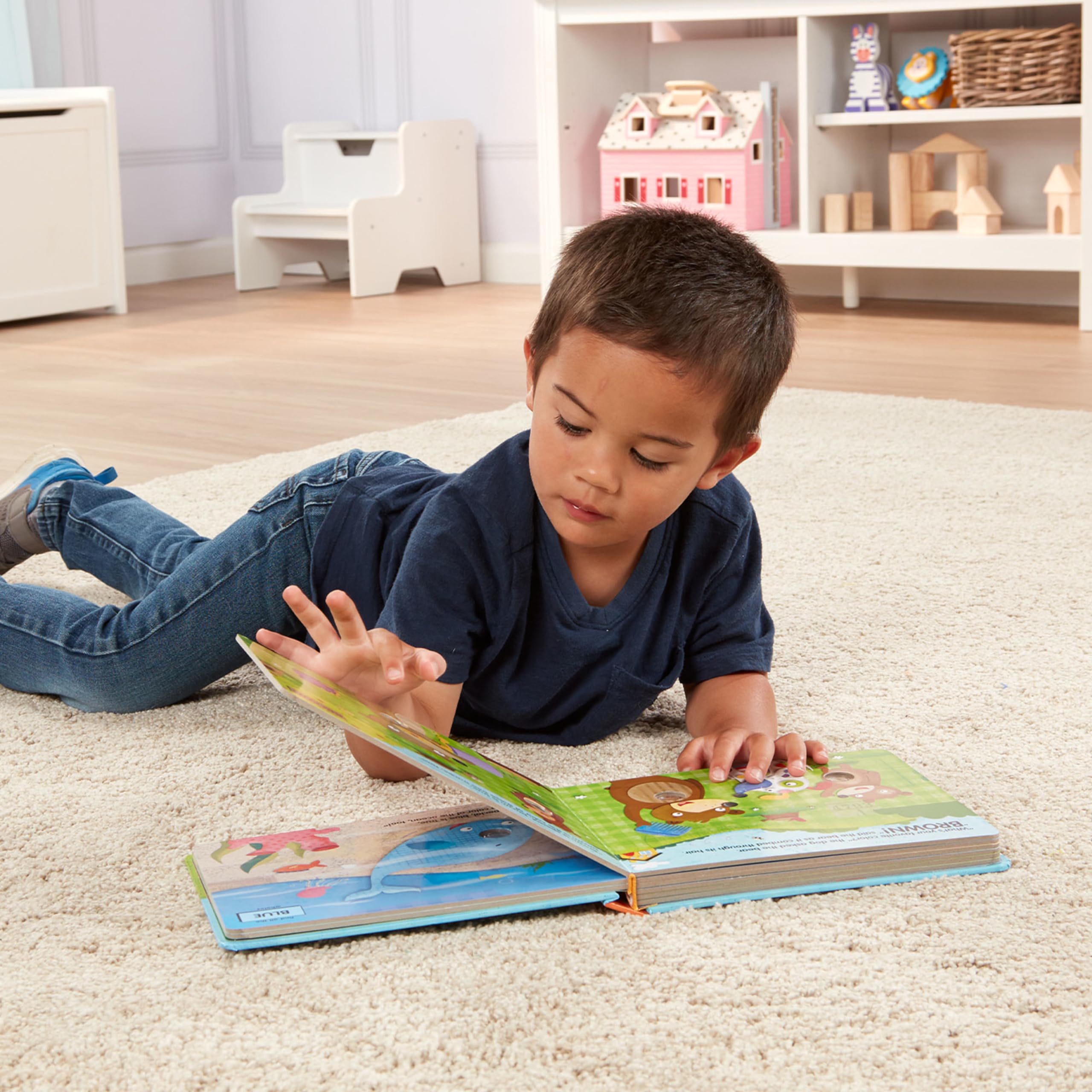 Melissa & Doug Poke-a-Dot! What’s Your Favorite Color? Interactive Children's Board Book with Buttons to Pop, Educational Sensory Toy for Toddlers & Preschoolers Ages 3+ - FSC Certified