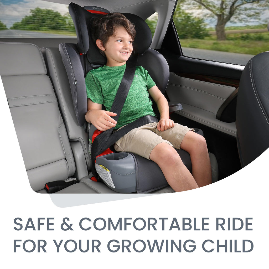 Britax Grow with You ClickTight Harness-2-Booster Car Seat, 2-in-1 High Back Booster, Black Contour