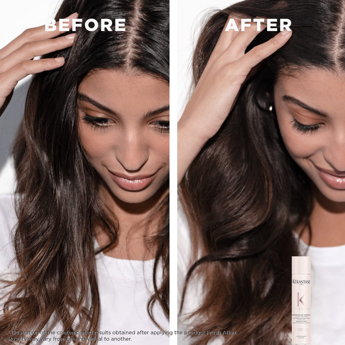 Kerastase Fresh Affair Dry Shampoo For All Hair Types - Instantly Absorbs Excess Oil on Scalp and Hair With Fine Fragrance and a Lightweight Formula, Silicone-Free