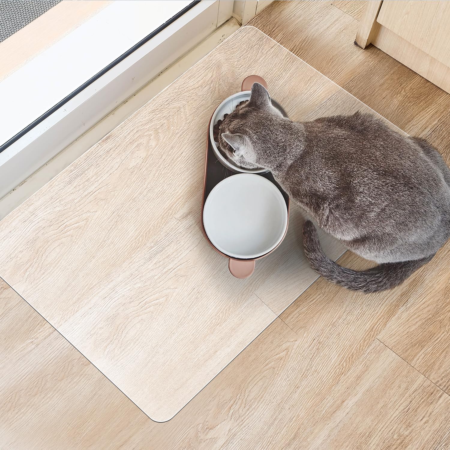 Clear Frosted Floor Mat, PVC Durable Anti-Scratch Floor Mat (24"x 36")