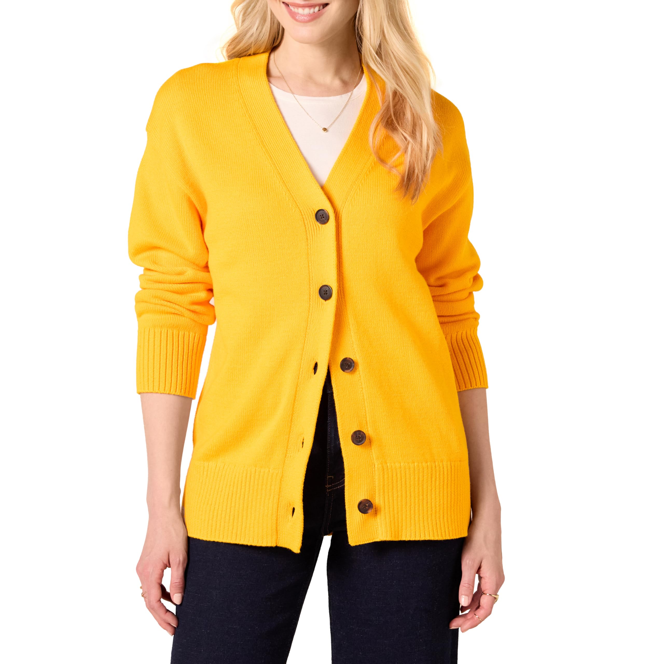 Amazon Essentials Women's Relaxed Fit Midweight Cardigan Sweater