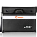Fireproof Money Bag 4200°F - Heat Insulated, 9.8 x 6.5" Small Fireproof Document Bags with Waterproof Zipper, Fire proof Bag with Reflective Strip and Fireproofs Edeging, Fire Pouch Set for Valuables