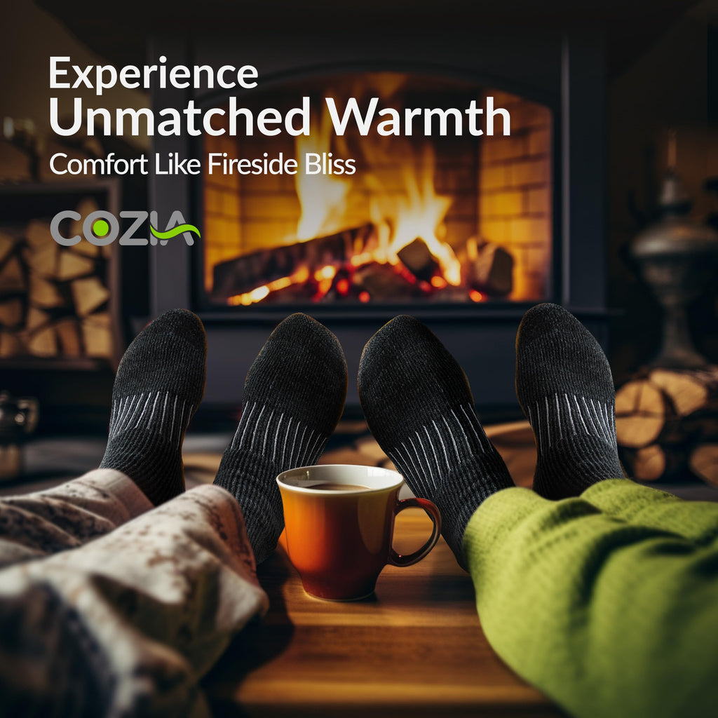 COZIA Merino Wool Socks for Men & Women Casual Warm Winter Cozy Thermal Socks