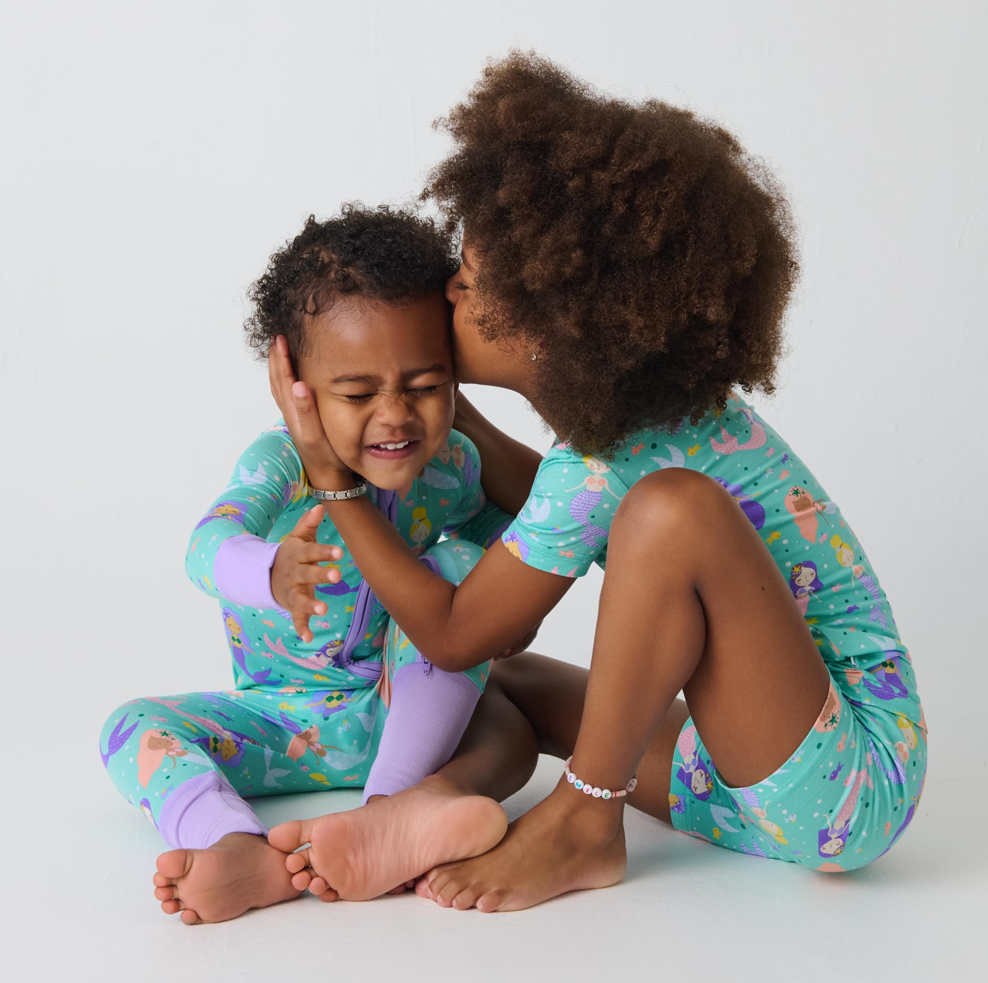 Little Sleepies Pajama Set w/Short Sleeve Shirt & Shorts, Viscose from Bamboo Toddler Pajamas, Girl & Boys Pajamas for Kids