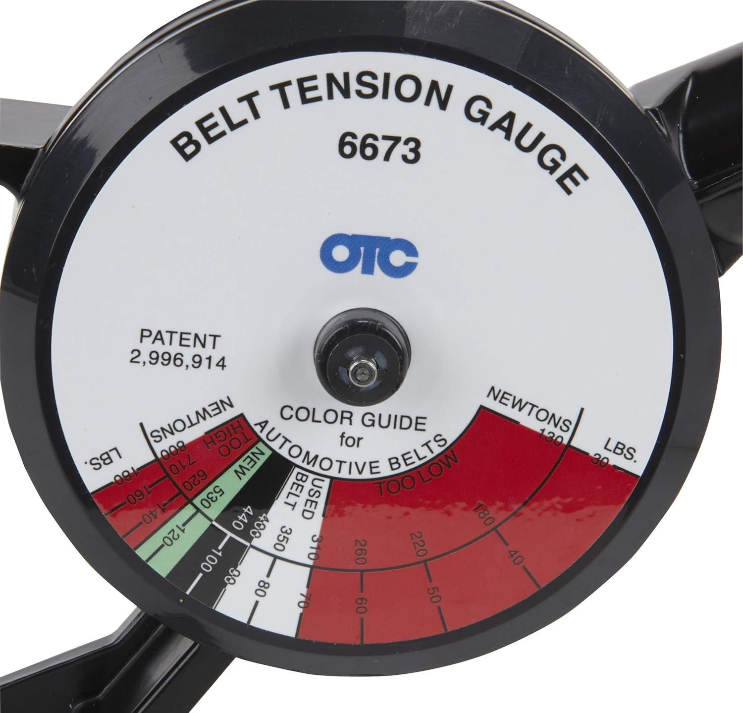 OTC 6673 Universal Belt Tension Gauge - Check for Correct Tension on Drive Belts to Ensure Maximum Belt and Bearing Life
