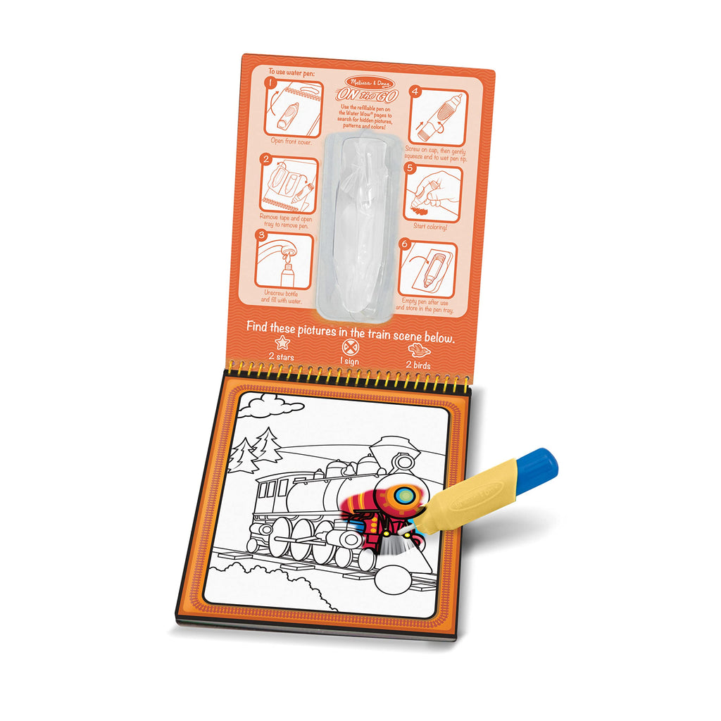 Melissa & Doug On The Go Water Wow! Reusable Water-Reveal Activity Pad – Adventure